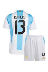 Fotbalové Dres Argentina Cristian Romero #13 Dětské Domácí Oblečení Copa America 2024 Krátký Rukáv (+ trenýrky)